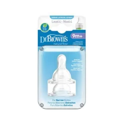 Dr. Brown's Tetinas Boca Estreita Nível 4 9m+ | 2 Tetinas | Perfuradas a Laser