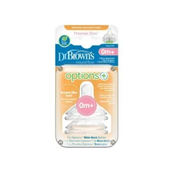 Dr. Browns Tetina Silicone Larga Premat 0M+ X2