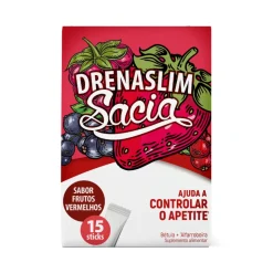 Drenaslim Sacia Sticks 15 Saquetas Frutos Vermelhos | Controlo do Apetite | Saciedade