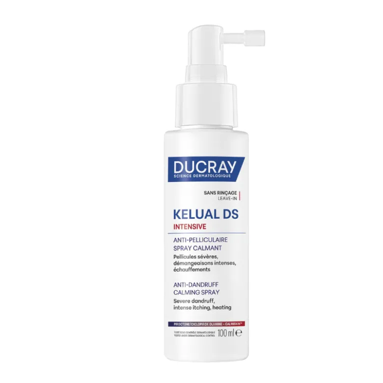 Ducray Kelual DS Intensive Spray 100ml | Anticaspa e Antiprurido Couro Cabeludo | Alívio Imediato