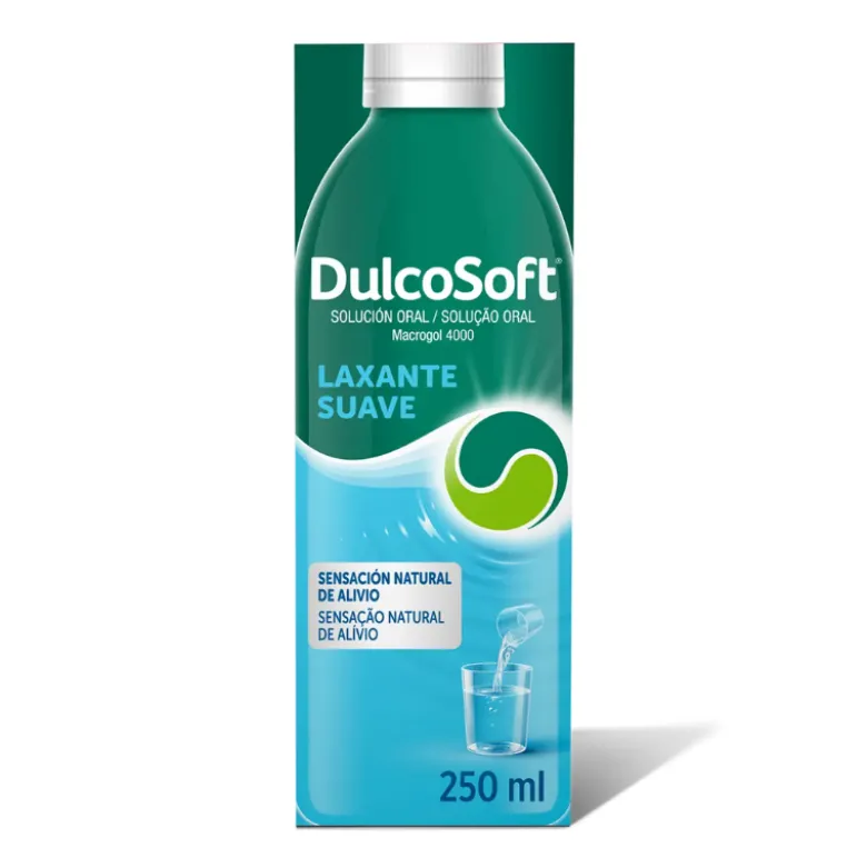 DulcoSoft Solução Oral 250ml | Alívio Suave Prisão de Ventre | Para Fezes Duras | A partir dos 6 Meses