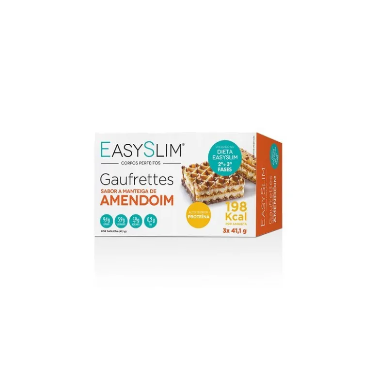 Easyslim Gaufrett Manteiga Amendoim 41,1G X 3