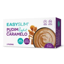 EasySlim Pudim Light Caramelo 2x125g | Baixo Açúcar | Alto Proteína