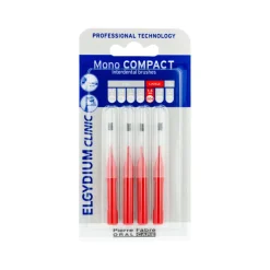 Elgydium Clinic Mono Compact Escovilhão Interdental Vermelho ISO 4