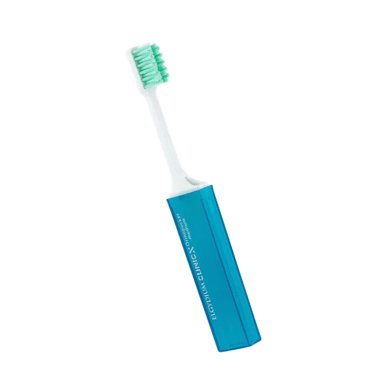 Elgydium Clinic Orthopocket Escova de Dentes Ortodôntica Viagem