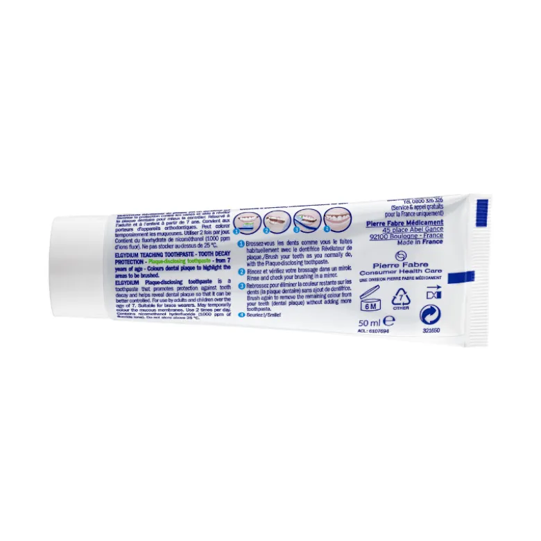 Elgydium Dentífrico Educativo Revelador de Placa Bacteriana 50ml