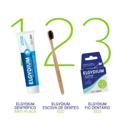Elgydium Eco Escova de Dentes em Madeira Média