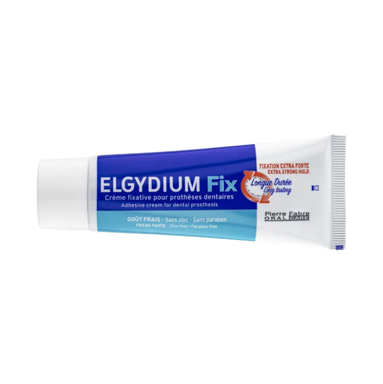 Elgydium Fix Creme Fixativo Próteses Dentárias Extra Forte 45 g