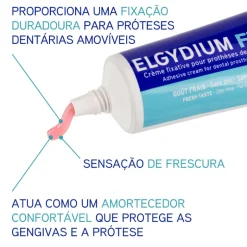 Elgydium Fix Creme Fixativo Próteses Dentárias Extra Forte 45 g