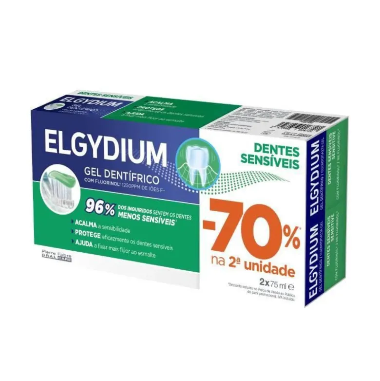 Elgydium Gel Dentífrico Dentes Sensíveis 70% 2ªunidade