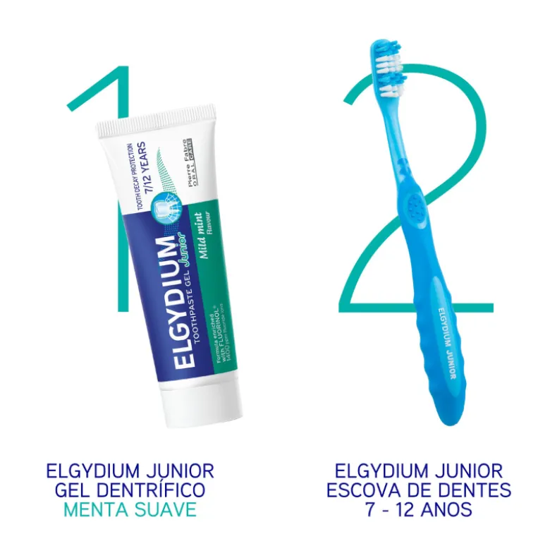 Elgydium Júnior Pasta de Dentes Sabor Menta Suave 7-12Anos 50ml