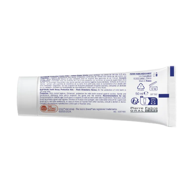 Elgydium Kids Emoji Morango Gel Dentífrico 3-6Anos 50ml