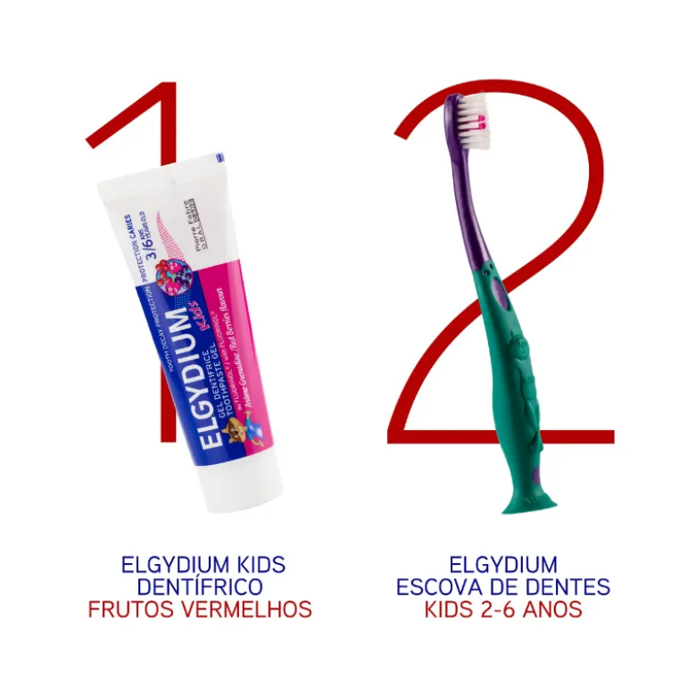 Elgydium Kids Escova de Dentes Criança Dentes de Leite 2-6Anos