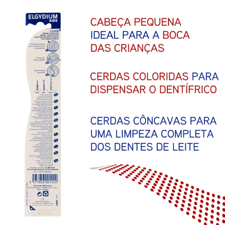 Elgydium Kids Escova de Dentes Criança Dentes de Leite 2-6Anos