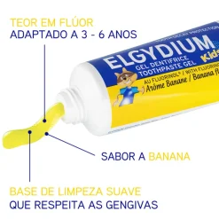 Elgydium Kids Gel Dentífrico Sabor Banana 2-6Anos 50ml