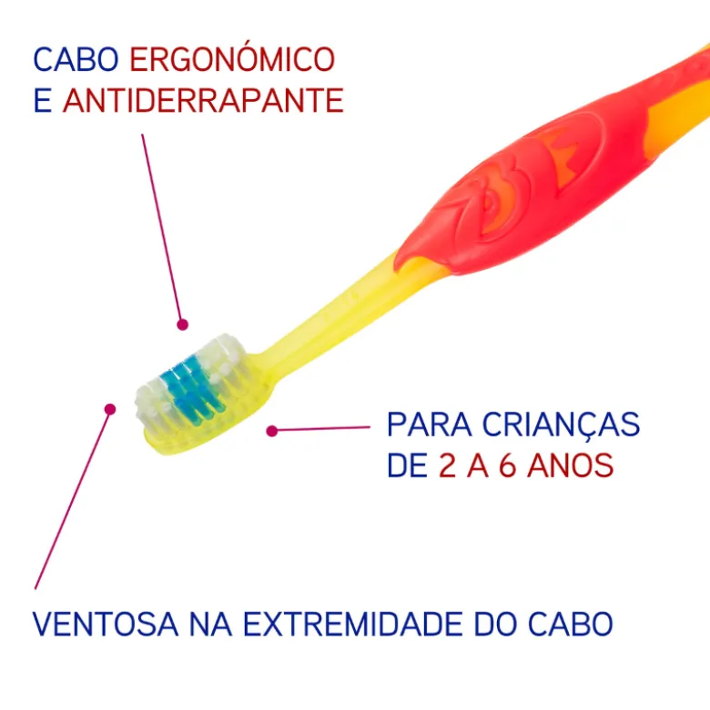 Elgydium Kids Monster Escova de Dentes Dentes de Leite 2-6Anos