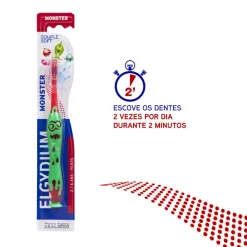 Elgydium Kids Monster Escova de Dentes Dentes de Leite 2-6Anos
