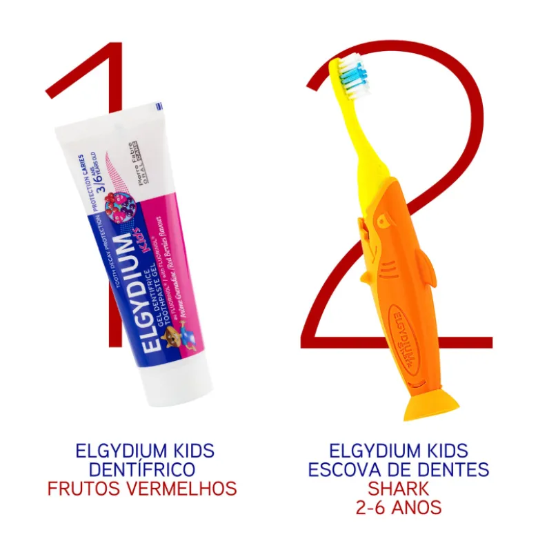 Elgydium Kids Shark Escova de Dentes Criança 2-6Anos