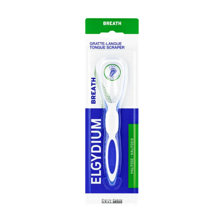 Elgydium Raspador de Língua Removedor de Placa Bacteriana Breath