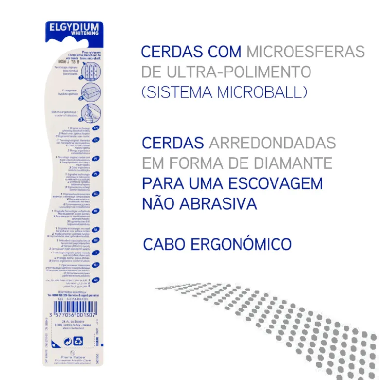 Elgydium Whitening Escova de Dentes Branqueamento Suave
