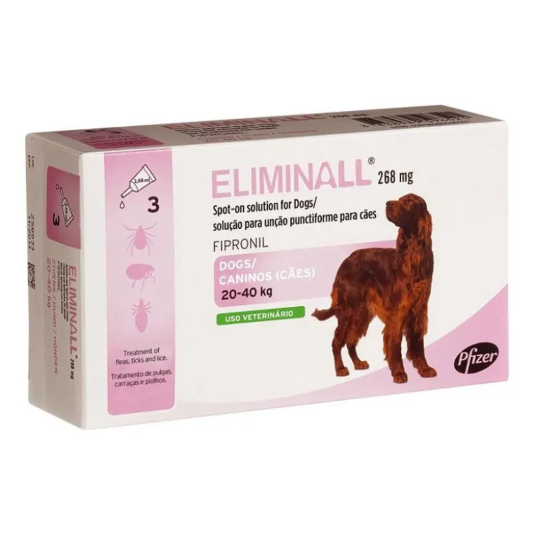 Eliminall Cão 20-40Kg X 3 Solução Unção
