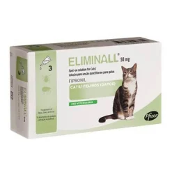 Eliminall 50 Gato Solução Uncao 0,5mL X 3 Solução Unção Punctif