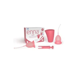 Enna Cycle Copo Menstrual (2 Unidades) com Aplicador e Caixa Esterilizadora - Tamanho M