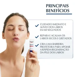 Eucerin Aquaphor Regenerador Labial 10ml | Alívio Imediato e Hidratação