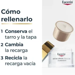 Eucerin Hyaluron-Filler Elasticity Creme de Noite Recarga 50ml | Melhora a Firmeza da Pele