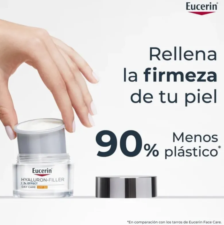 Eucerin Hyaluron-Filler + 3x Effect Creme Dia FPS30 Recarga | Antirrugas