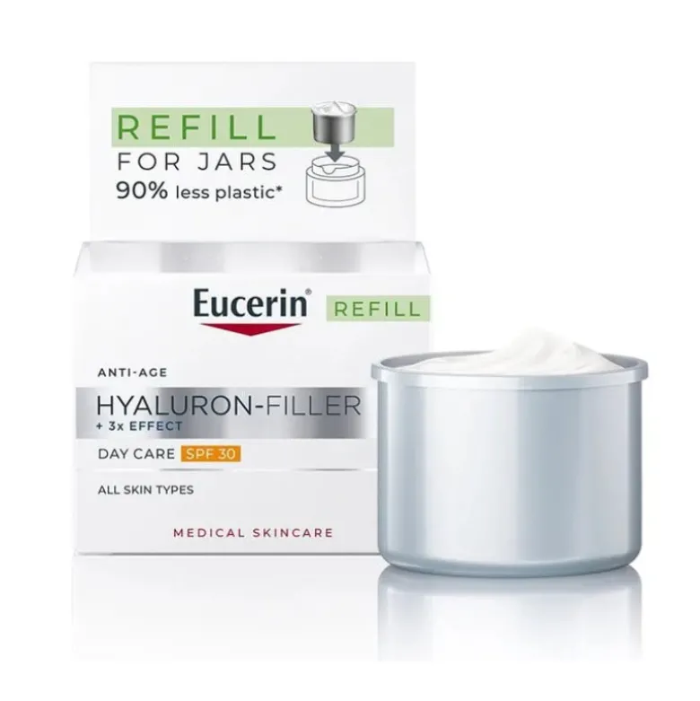 Eucerin Hyaluron-Filler + 3x Effect Creme Dia FPS30 Recarga | Antirrugas
