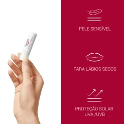 Eucerin Lip Active 4,8g | Batom Cieiro Hidratação e Proteção Solar FPS 20
