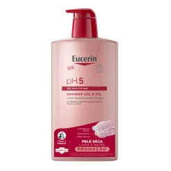 Eucerin pH5 Gel & Óleo Duche 1L PROMO | Pele Seca e Sensível Adultos e Crianças +3 Anos
