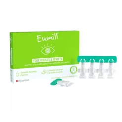 Eumill Colírio Olhos Vermelhos Monodoses 10x0,5ml | Olhos Cansados e Sensíveis | Camomila + Hamamélis + Eufrásia