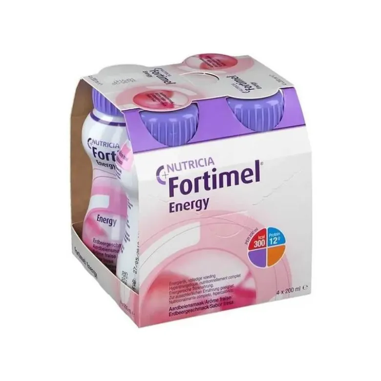 Fortimel Energy Solução Oral Morango 4x200ml