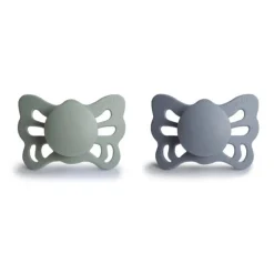 Frigg Butterfly Chupetas Silicone Sage e Great Gray 0-6M