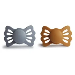 Frigg Lucky Chupetas Silicone Great Gray e Honey Gold 6-18M