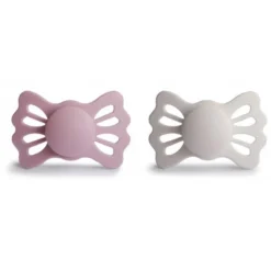 Frigg Lucky Chupetas Silicone Primrose e Silver Gray 6-18M