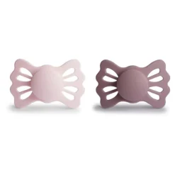 Frigg Lucky Chupetas Silicone White Lilac e Twillght Mauve 6-18M