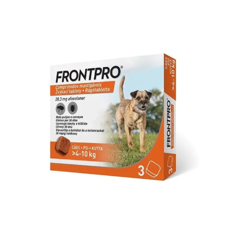 Frontpro Cães 4-10Kg Comprimidos Mastigáveis x3