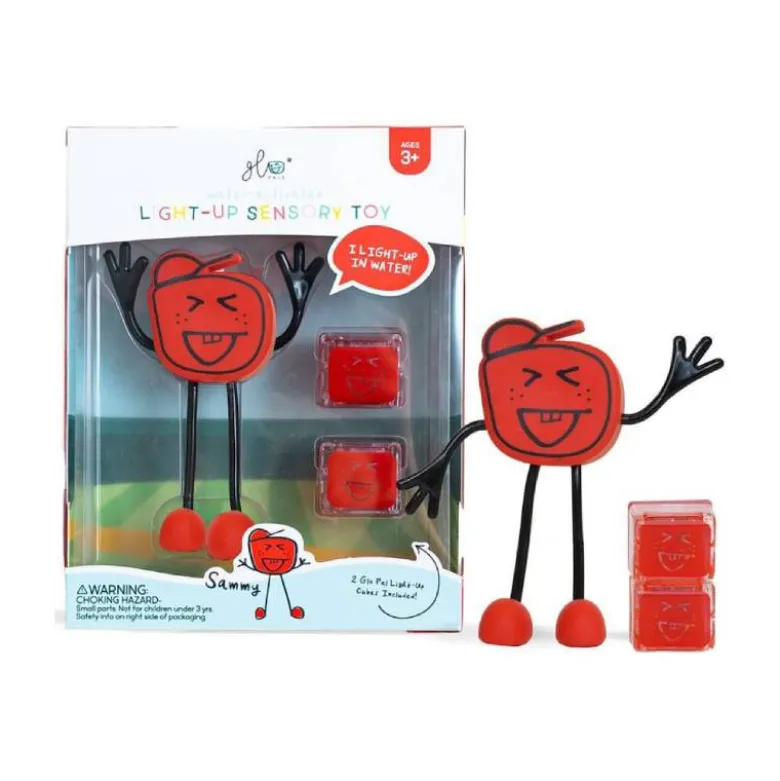 GloPals Set Personaje + 2 Cubos Luz SAMMY Vermelho