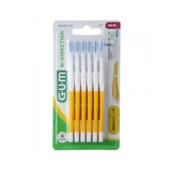 Gum BI-DIRECTION Escovilhões 1.4mm | Com Clorexidina | Para Pontes e Implantes | 6 Unidades