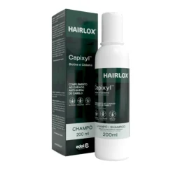Hairlox Champô Anti-Queda 200ml | Para Cabelos Pouco Densos | Com Capixyl e Biotina