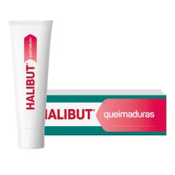 HALIBUT Queimaduras 60ml | Emulsão Queimaduras de 1º e 2º Graus Uso Familiar