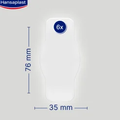 Hansaplast Pensos Second Skin Protection Regular | 6 Pensos 3,6 x 7,3cm
