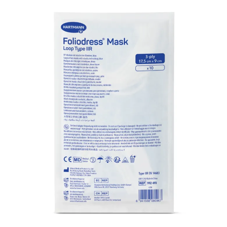 Hartmann Foliodress Mask Máscara Cirúrgic IIR x10