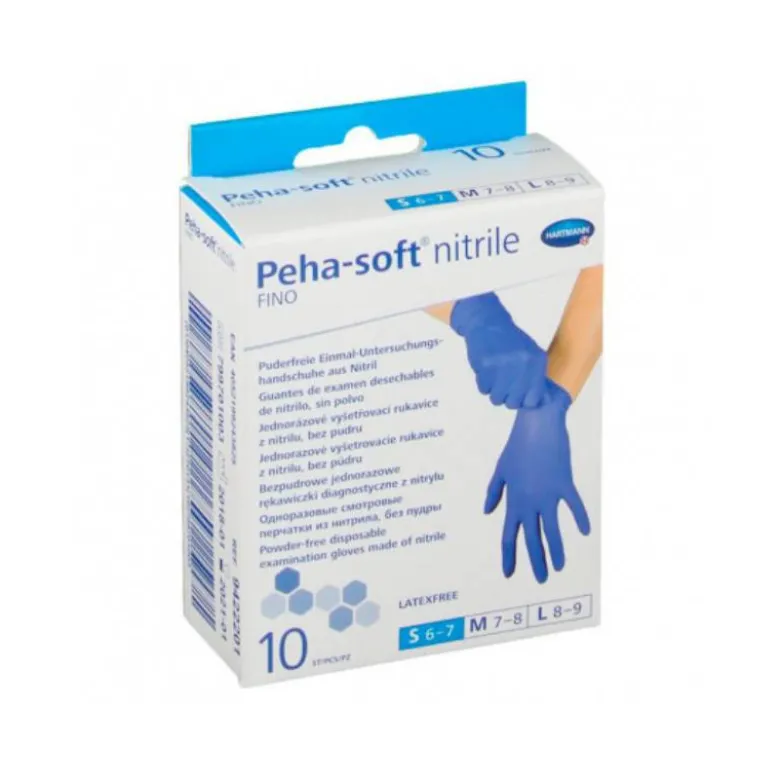 Hartmann Peha-Soft Luva Exame Nitrilo Fino Tam.S x10