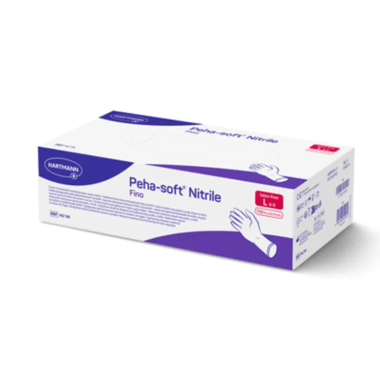 Hartmann Peha-Soft Nitrile Fino Luvas Descartáveis s/ Pó L 150 Uni. | Extremamente macias e sem látex