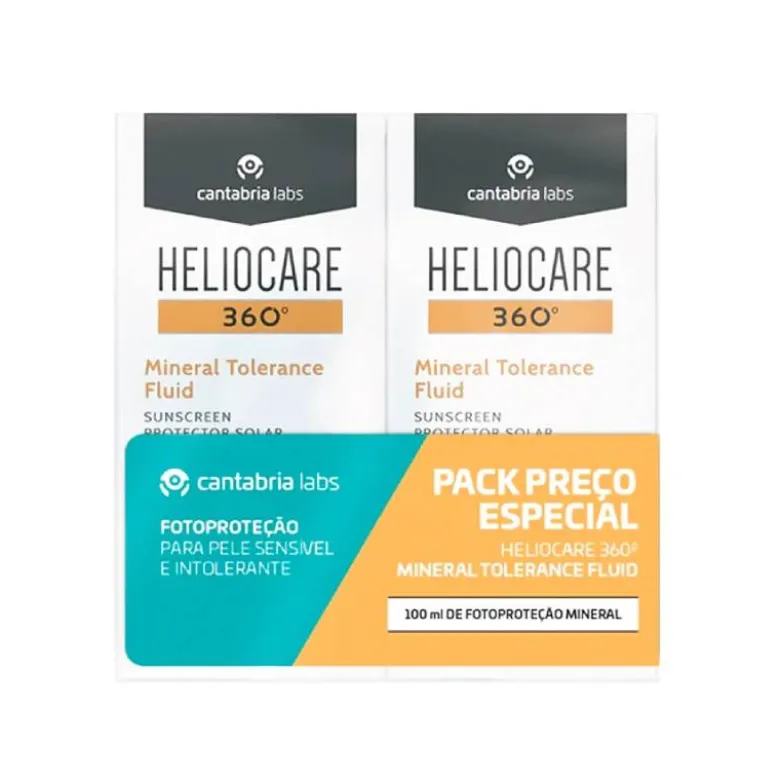 Heliocare 360º Mineral Tolerance Fluid SPF50 Pack Preço Especial