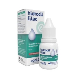 Hidrocil Filac Gotas Oftálmicas 10ml | Para Secura Ocular e Lentes de Contacto | Todas as Idades